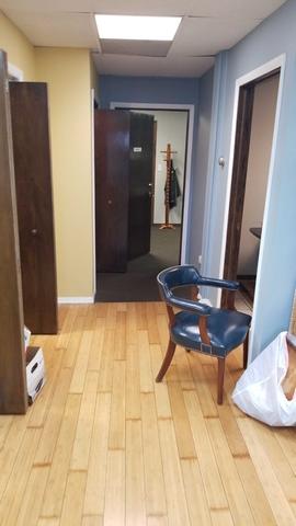 Flooded office space