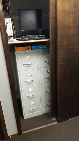 Flooded office space