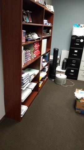 Flooded office space