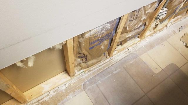 Flooded office space