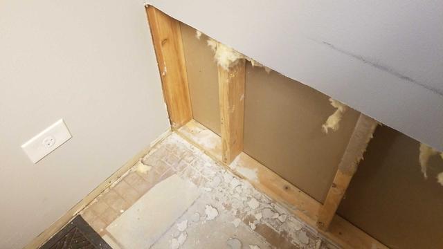 Flooded office space