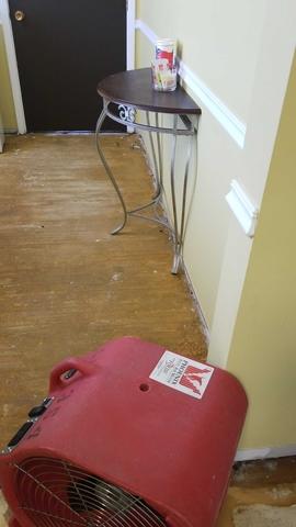 Flooded office space