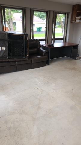 Flooded office
