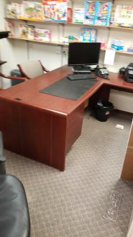 Flooded office space