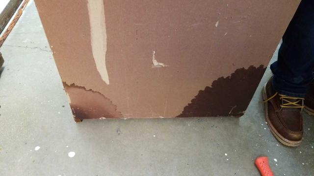 Water damage at an office