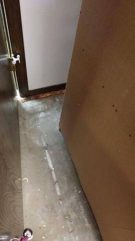 Water damage in a Lincolnshire office