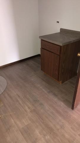 Water damage in an office