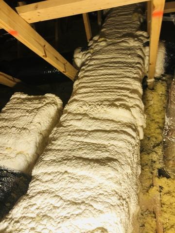 Comfenergy Attic Insulation Photo Album A Two Floor Attic And A Chimney In Ashburn Va