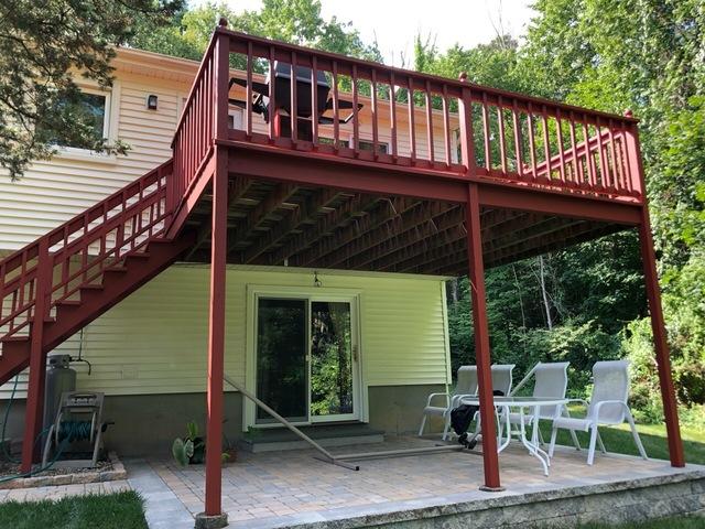 Deck Staining Final Product