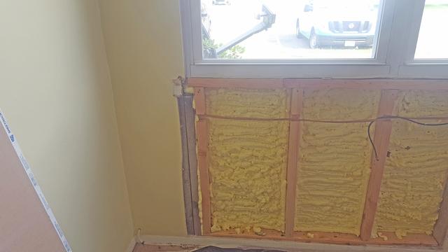 Once MAPS 2 is fully dried, we added spray foam insulation.