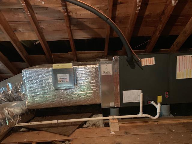 Meacham Companies Hvac Photo Album Attic Air Installation In Holden Ma