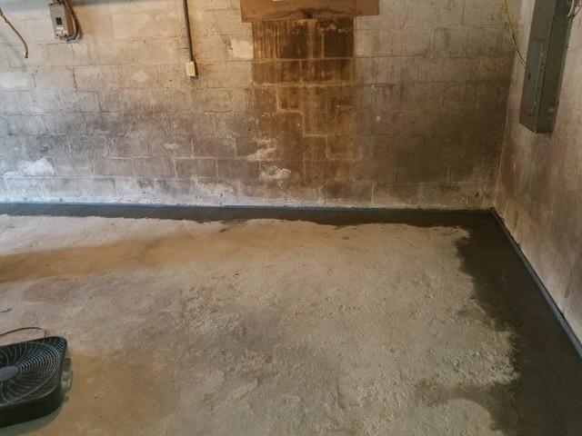 The Basement Doctor Of Central Kentucky Basement Waterproofing Photo Album Waterguard Basement Waterproofing System Used To Resolve Water In Stamping Ground Ky