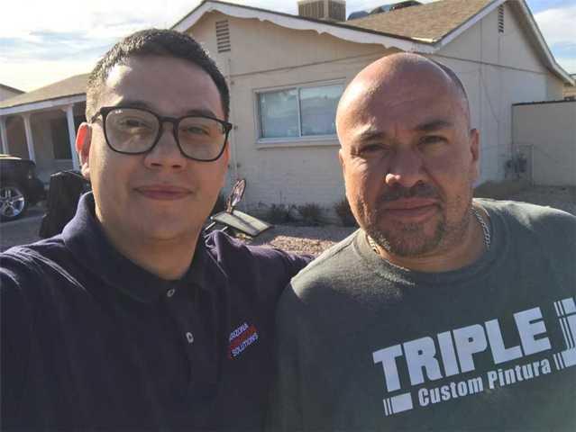 AZFS Consultant Extraordinaire, Victor Rivera, & our Tempe Homeowner