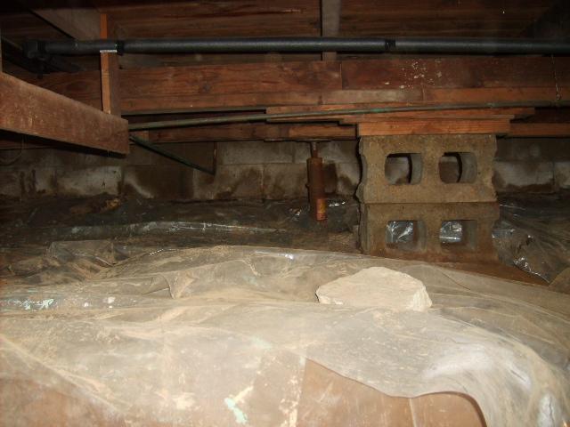Unfinished Crawl Space in Baltic, CT
