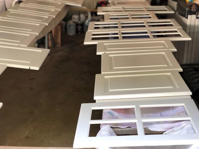 Freshly Painted Cabinents