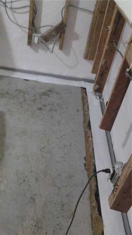 Installation of WaterGuard Basement Waterproofing