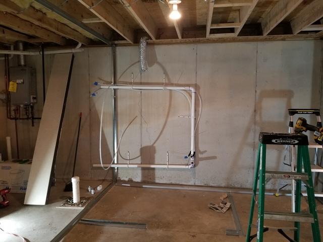 Plumbing for bathroom sink