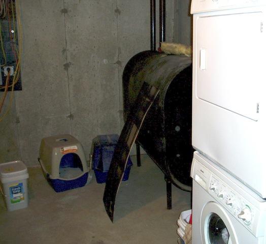 Basement Laundry Area in Oakdale, CT