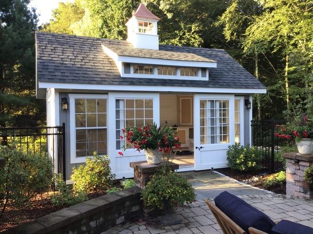 Pre-Painting Poolhouse