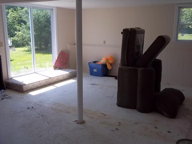 Unfinished Basement in Voluntown, CT