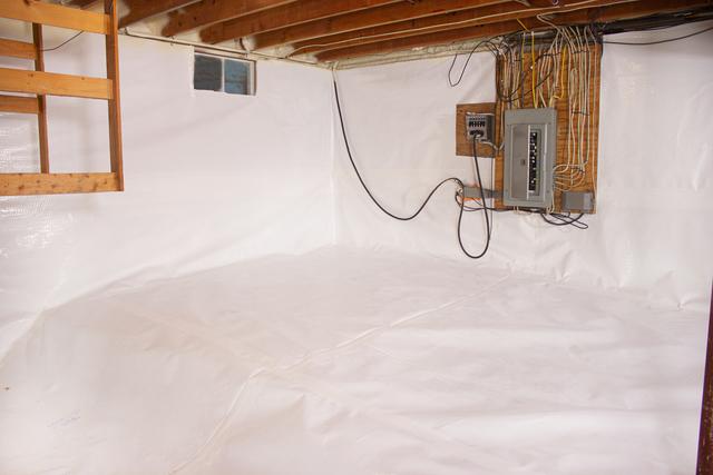 After: CleanSpace Vapor Barrier System