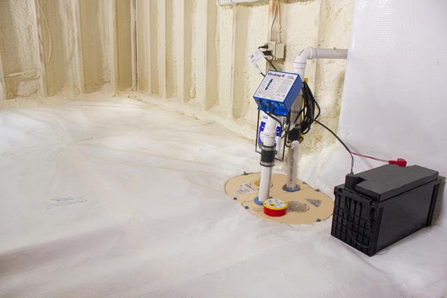After: TripleSafe Sump Pump System