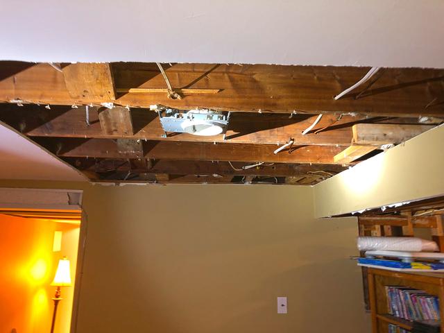 Remove the Damaged Ceiling