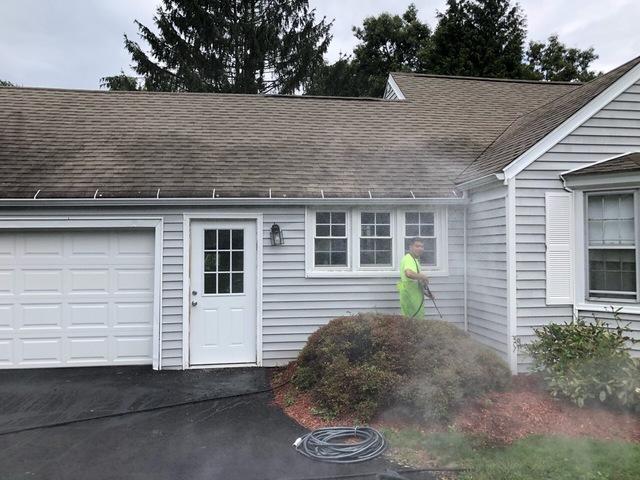 Power Washing in Progress