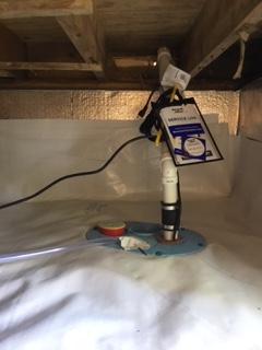 SmartSump Crawl Space Drainage System.