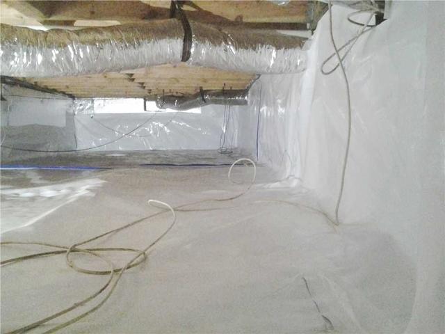 Crawl Space Encapsulated and Insulated