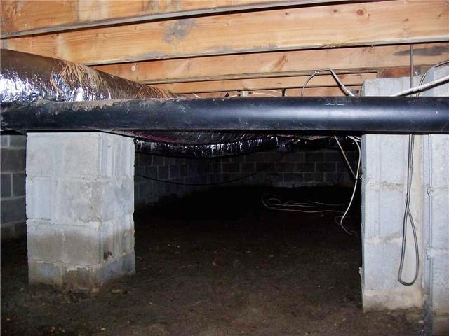 Damp Crawl Space in New Jersey