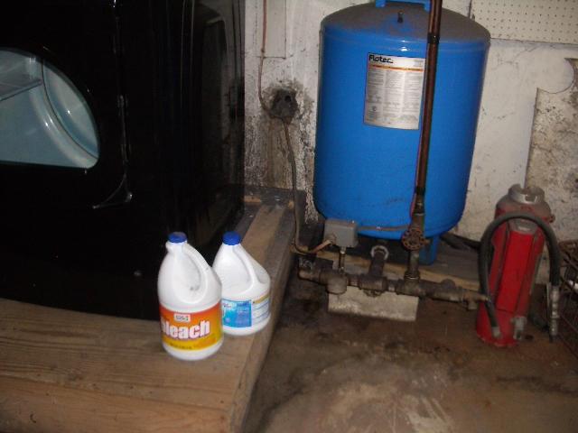 Water Stained Basement in Barkhamsted, CT