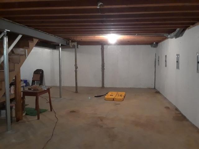 Before Waterproofing Basement