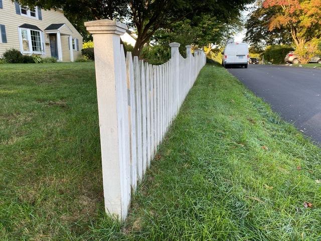 Pre-power Wash Fence