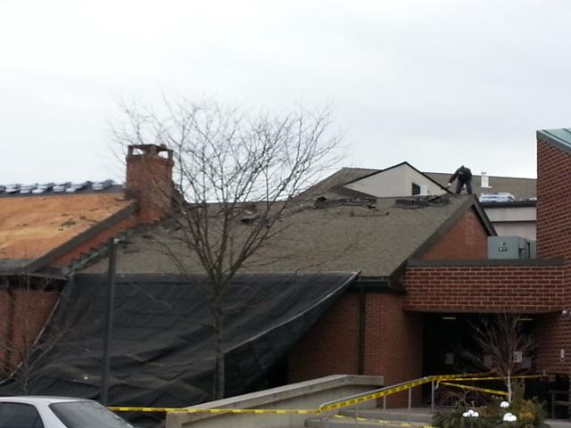 Cheshire Library Roof: Removing the Old Roofing