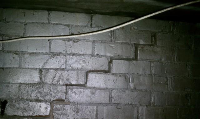 Stair-Step Cracks in a Foundation