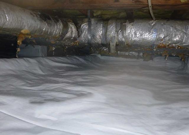 The CleanSpace Crawl Space Encapsulation System is designed to keep the crawl space moisture free to help protect the home against wood rot.