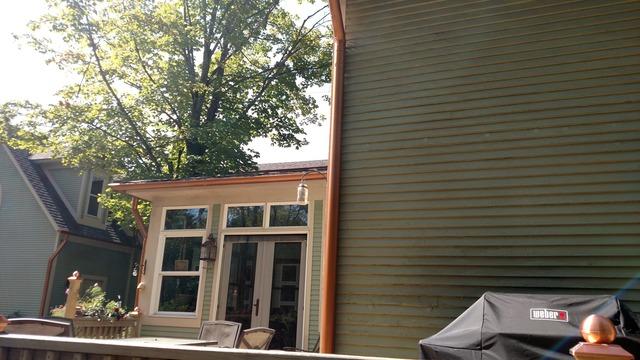 Copper gutters