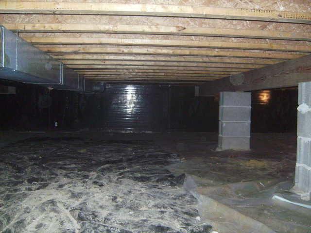 Wide View of Original Crawl Space