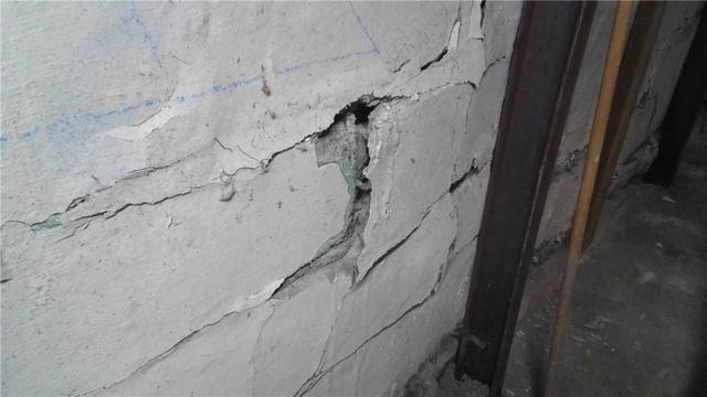 Foundation Crack Repair in Minoa, NY Before