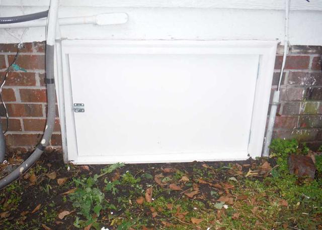 Custom PVC Crawl Space Door
