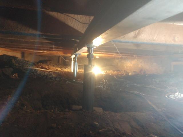 CrawlSpace stabilized by Foundation Supportworks of Idaho