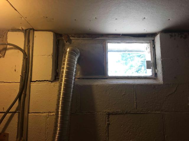 Window being pushed from wall bowing