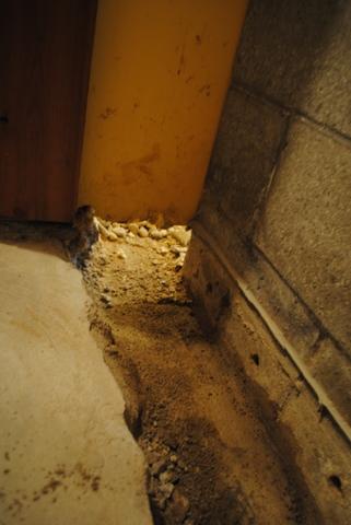 WaterGuard trench passes right under walls