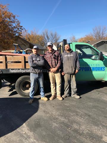 Our crew members for the job in Eagle