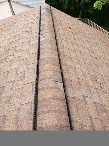Klaus Roofing Of Ohio Roof Repair Photo Album Ridge Vent Repair In Gahanna Oh