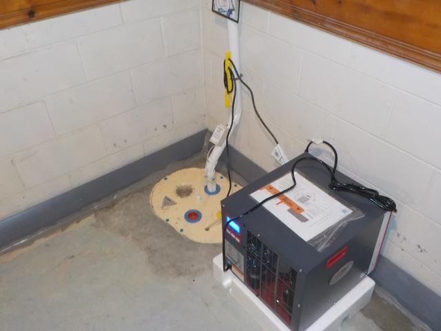 SuperSump Pump and SaniDry Sedona by Frontier Basement Systems