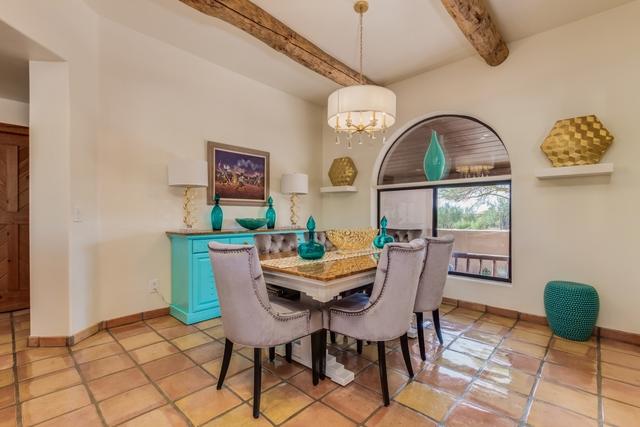 The dining room is light and airy, just like the kitchen.