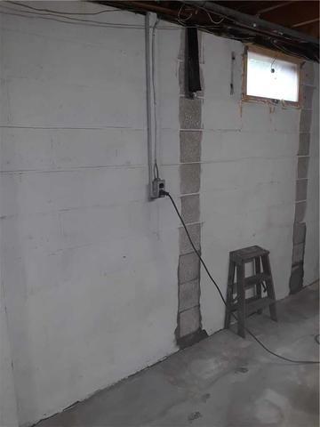 Wall Prepared For CarbonArmor Straps by Quality 1st Basement Systems