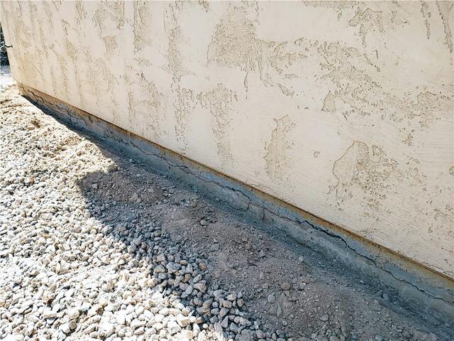 Chandler Stem Wall Repair - Before